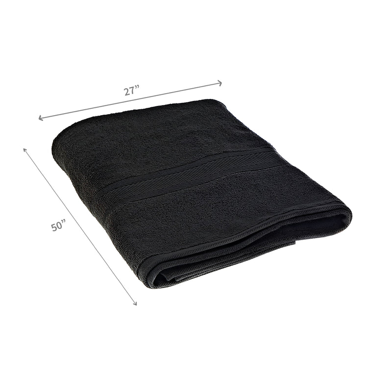 Nova Bath Towel 27" X 50" Black