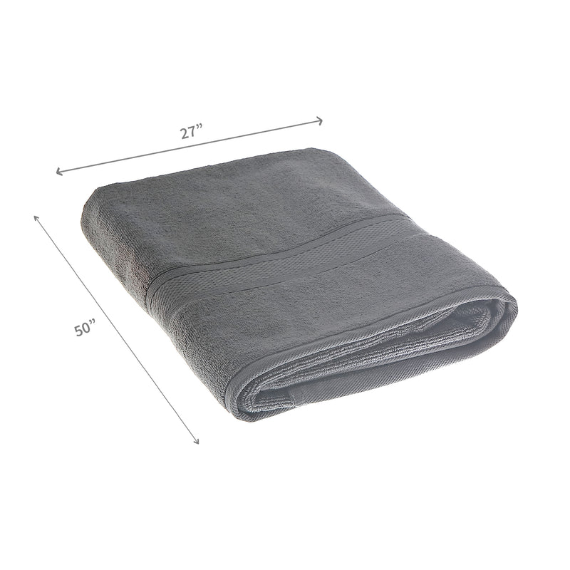 Nova Bath Towel 27" X 50" Dark Grey