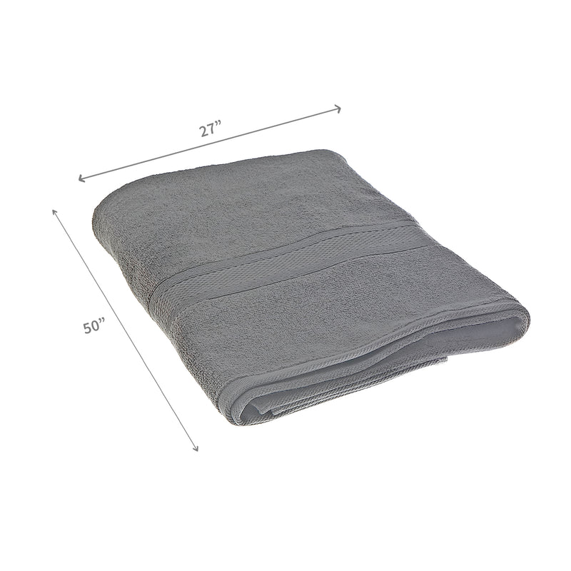 Nova Bath Towel 27" X 50" Light Grey