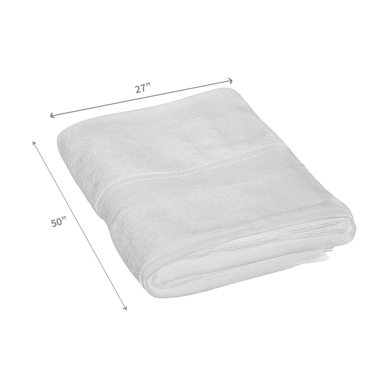 Nova Bath Towel 27" X 50" White