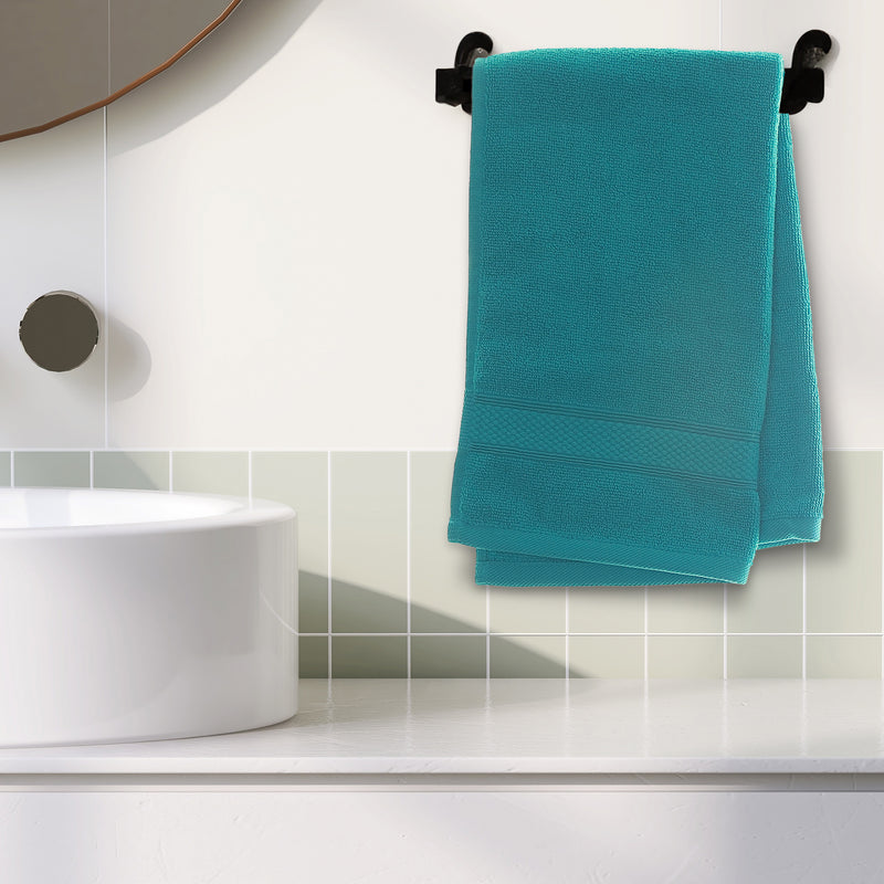 Nova Hand Towel 16" X 27" Teal - Set of 2