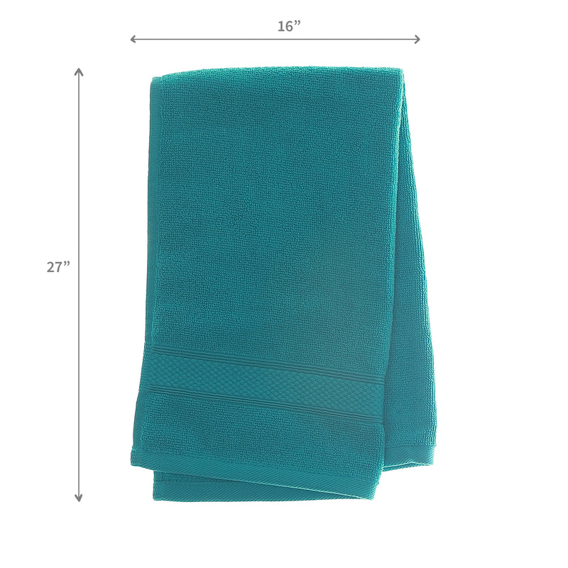 Nova Hand Towel 16" X 27" Teal - Set of 2