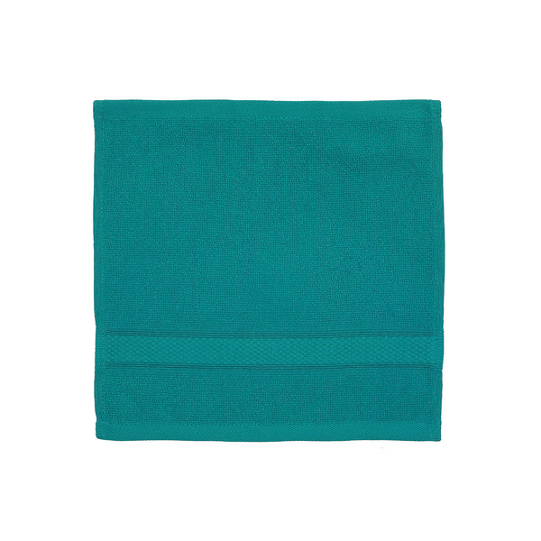 Nova Wash Cloth 12" X 12" Teal - Set of 6