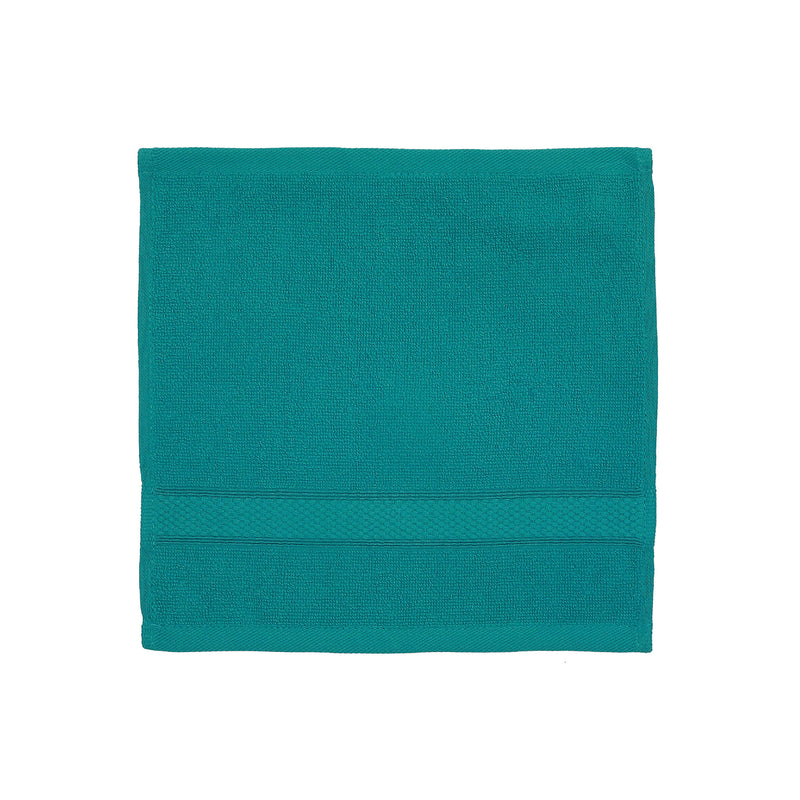 Nova Wash Cloth 12" X 12" Teal - Set of 6