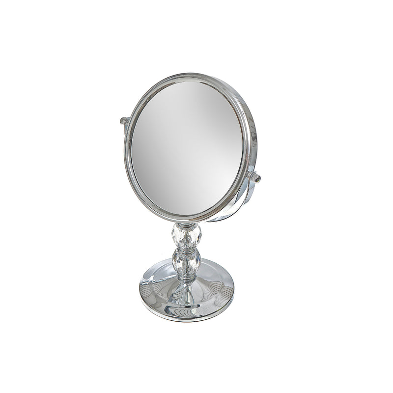 Chrome Plated 2 Sided Swing Mirror On Decor Pedestal 5 X Magnify