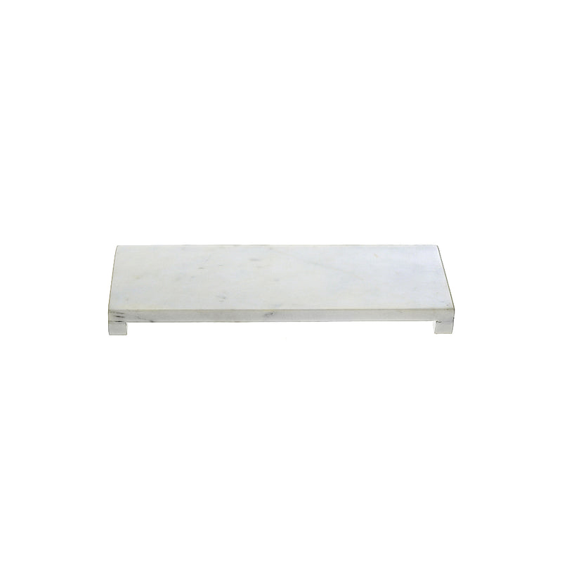 Marble Rectangular Footed Tray Small