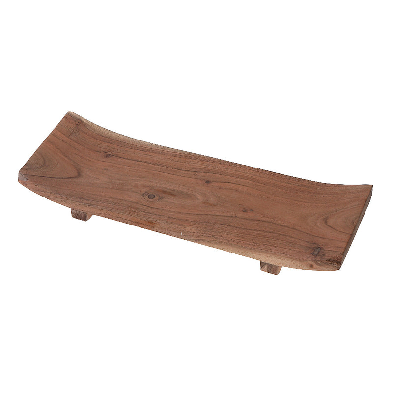 Custom Acacia Wood Rectangle Boat Tray 18"