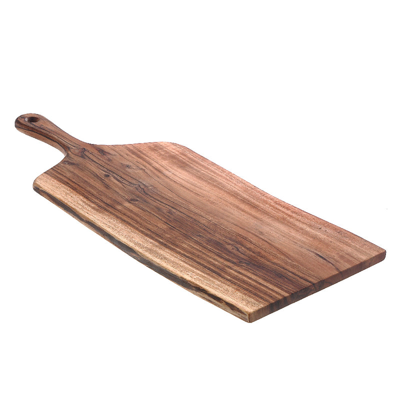 Custom Acacia Wood Live Edge Serving Board With Handle