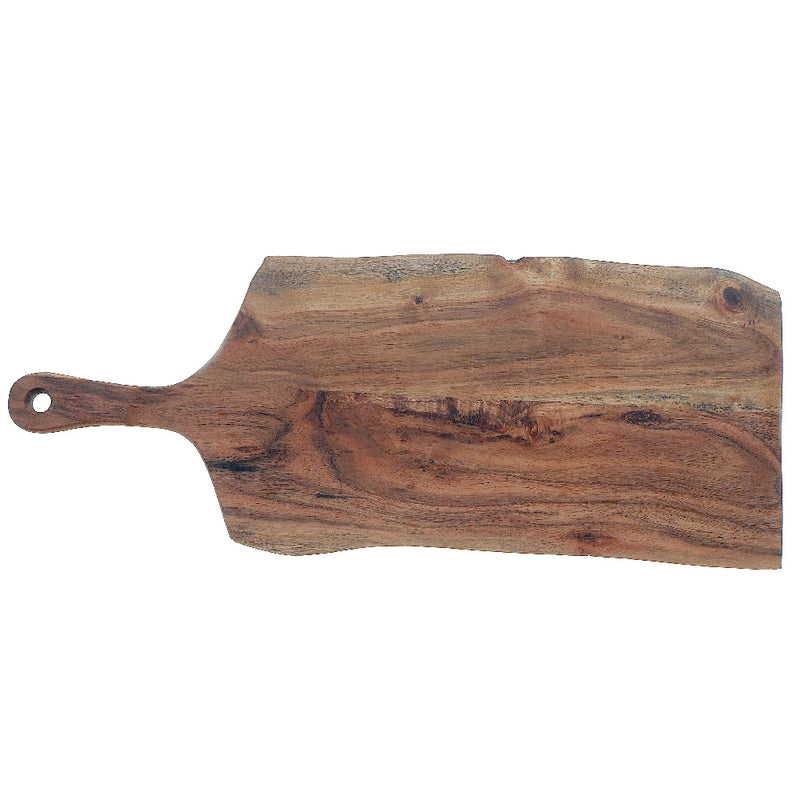 Custom Acacia Wood Live Edge Serving Board With Handle