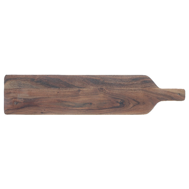 Custom Acacia Wood Beveled Serving Board With Handle