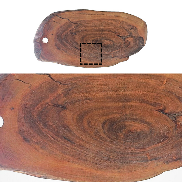 Custom Acacia Wood Live Edge Asymmetrical Serving Board