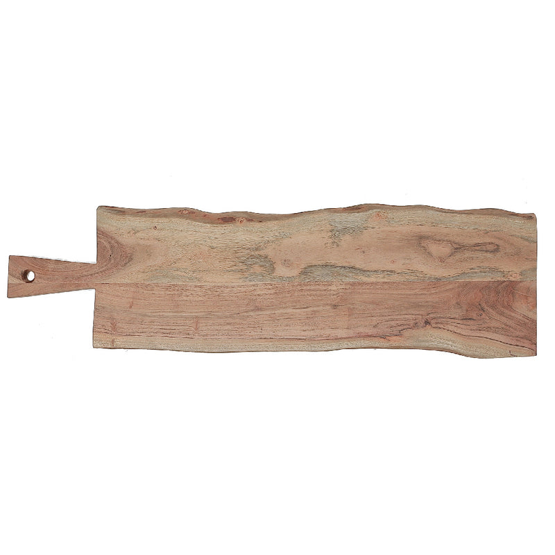 Custom Acacia Wooden Rectangle Live Edge Serving Board Large