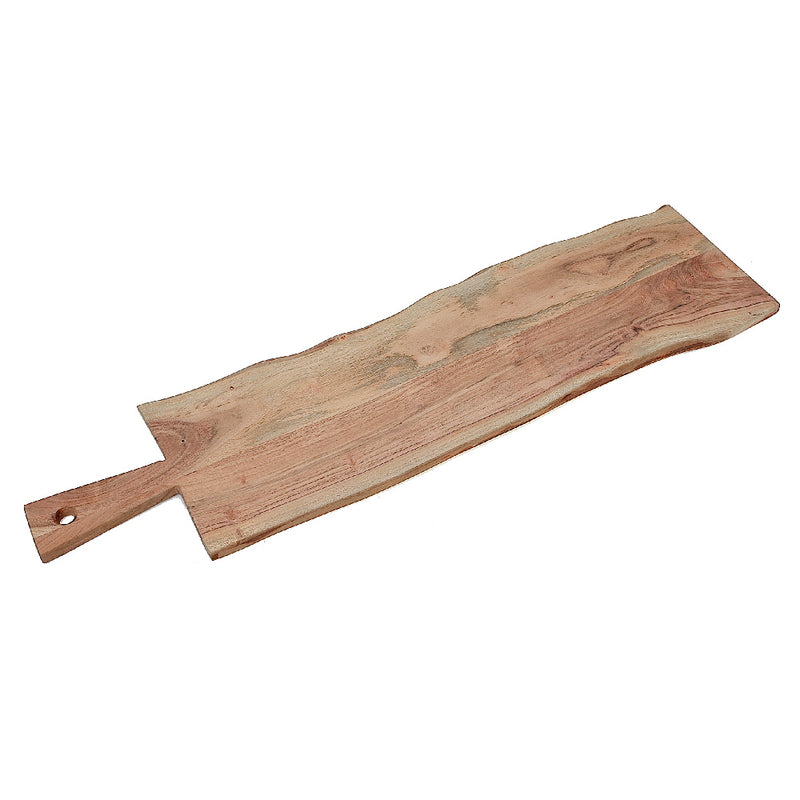 Custom Acacia Wooden Rectangle Live Edge Serving Board Large