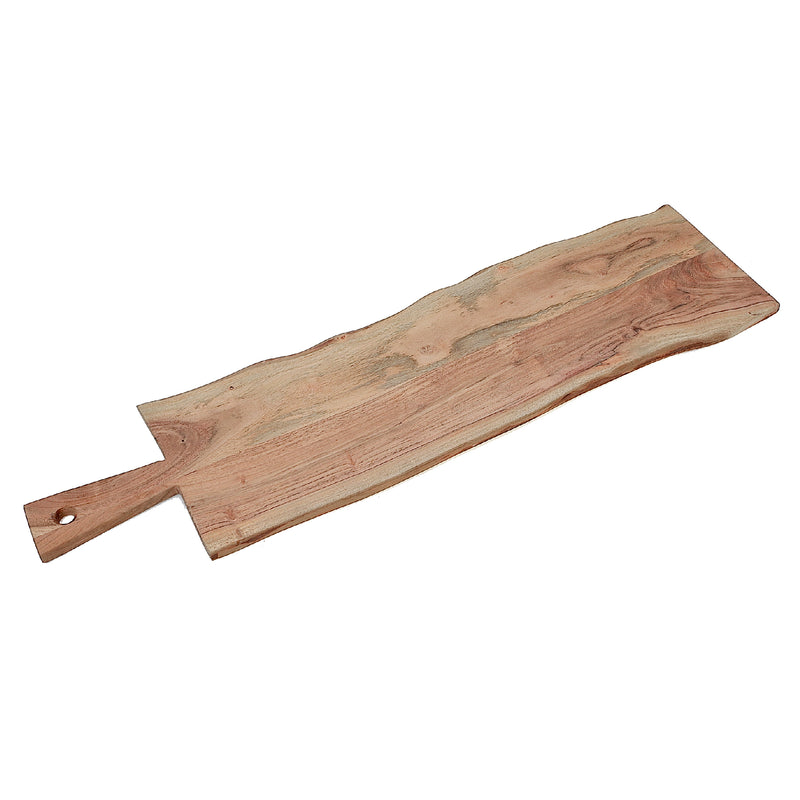 Acacia Wooden Rect. Live Edge Serving Board