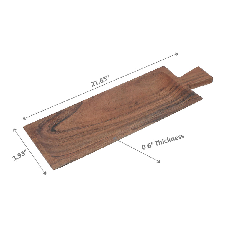 Acacia Wooden Bevelled Serving Board With Handle