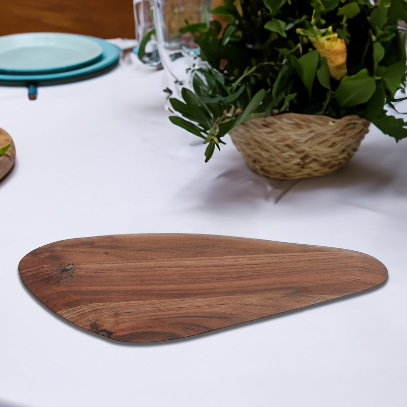 Acacia Wooden Curved Triangle Serving Board