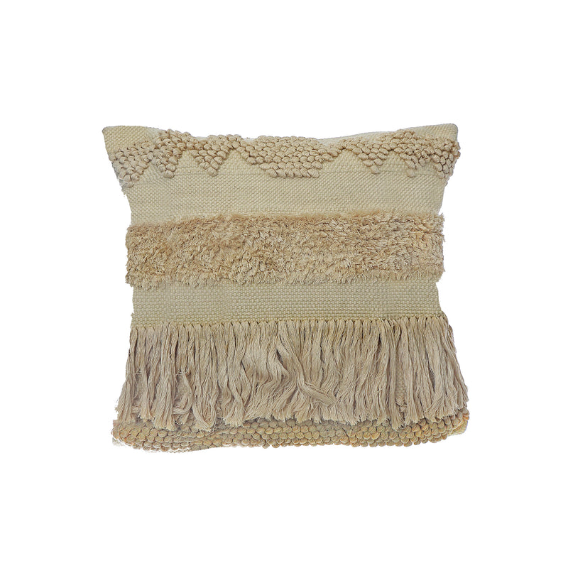 Handloom Fringe Cushion Lemon - Set of 2