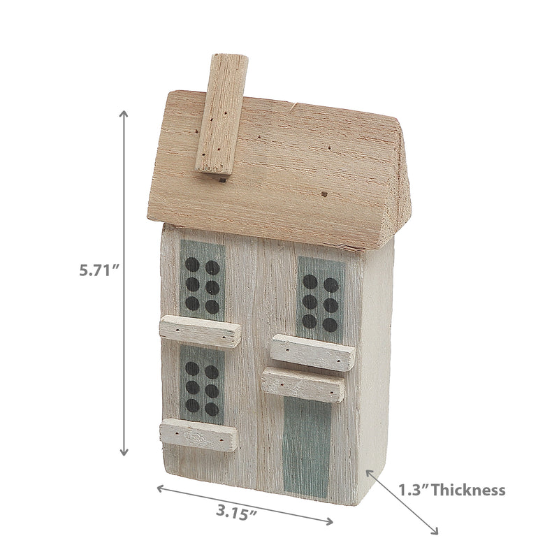 Wooden Single White House Decor