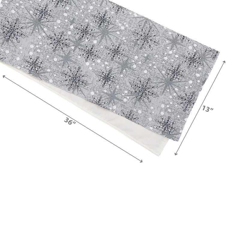 Tapestry Table Runner Snowflake 36" - Set of 2