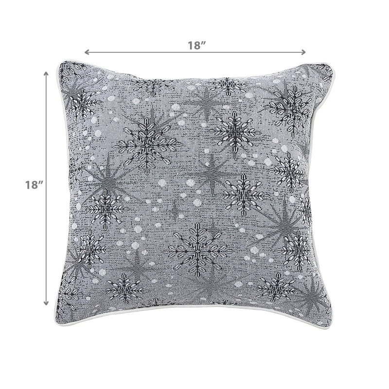 Tapestry Cushion Snowflake 18 X 18 - Set of 2