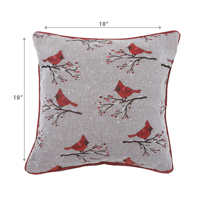 Tapestry Cushion Multi Cardinal 18 X 18 - Set of 2