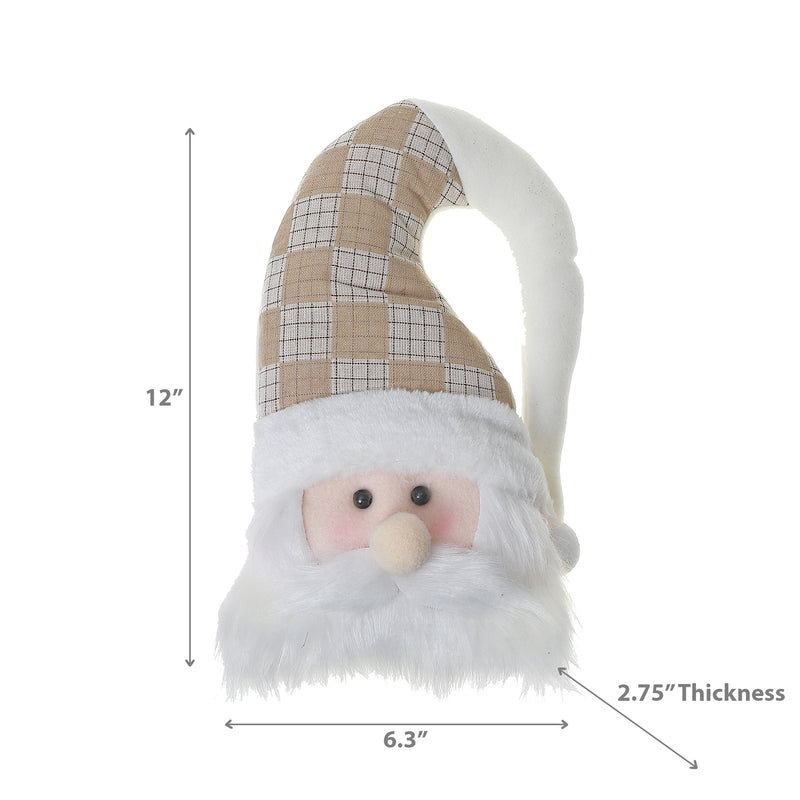 Santa Plush Head 12" - Set of 2