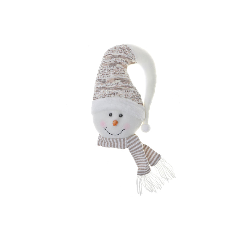 Snowman Plush Head 12" - Set of 2