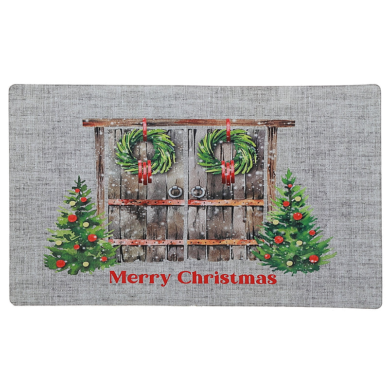 Printed Rubber Mat Christmas Door