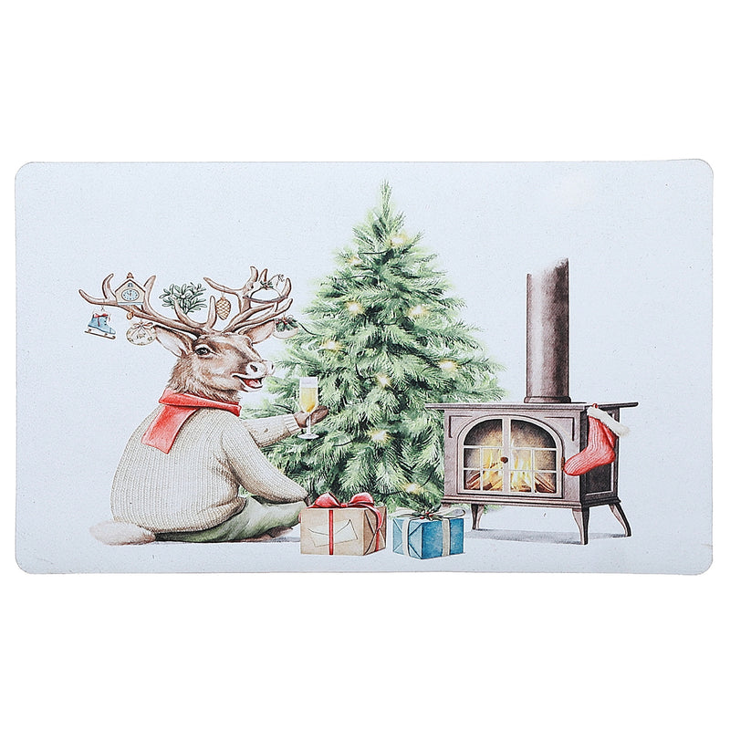 Printed Rubber Mat Fireplace