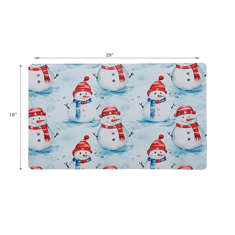 Printed Rubber Mat Multy Snowman