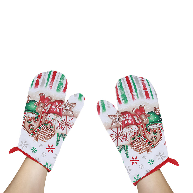 Oven Mitts 2 Pcs House - Set of 2