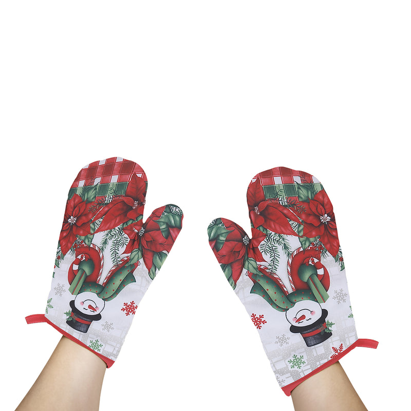 Oven Mitts 2 Pcs Snowman - Set of 2