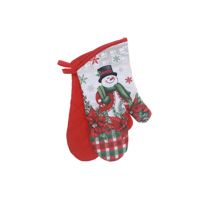 Oven Mitts 2 Pcs Snowman - Set of 2