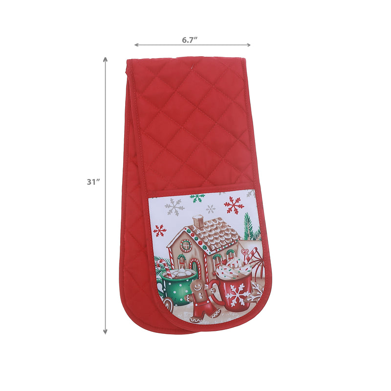 Double Oven Mitt House - Set of 2