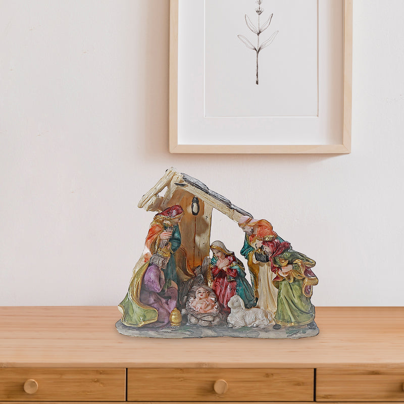 Polyresin Nativity Scene 5.9"