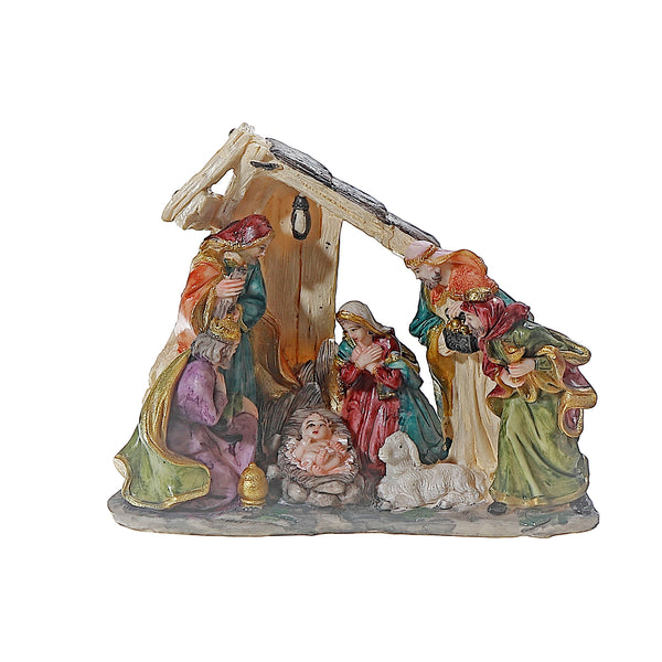 Polyresin Nativity Scene 5.9"