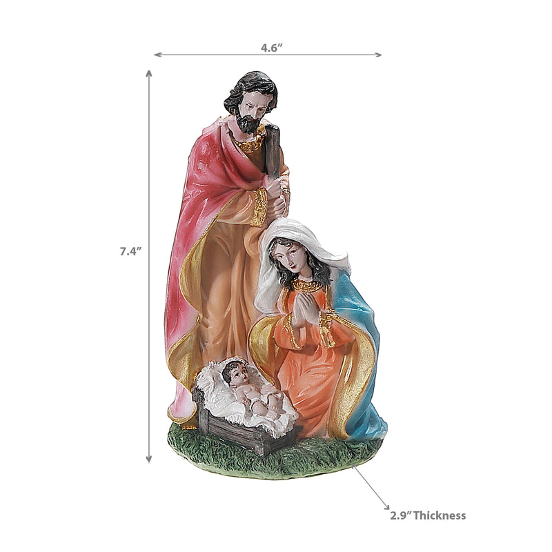 Polyresin Holy Family 7.4"