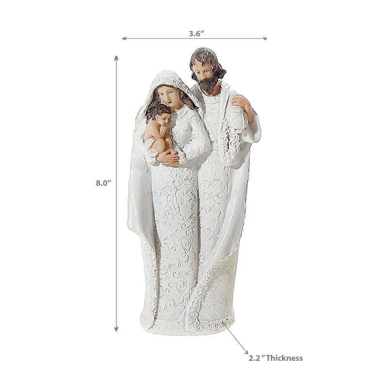 Polyresin Holy Family 8" - Set of 2