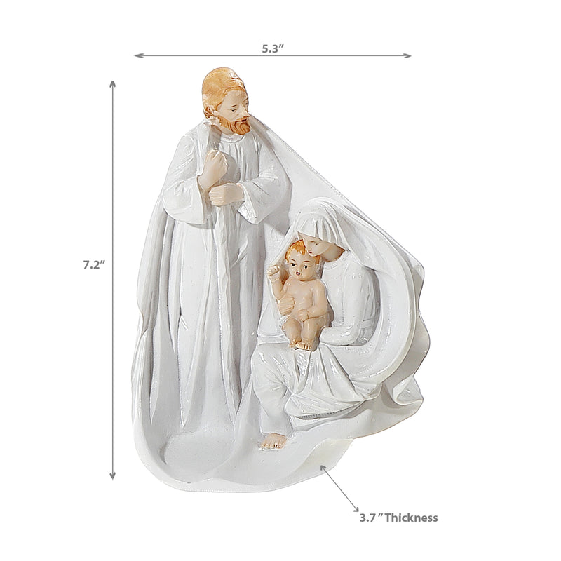 Polyresin Holy Family 7.2"