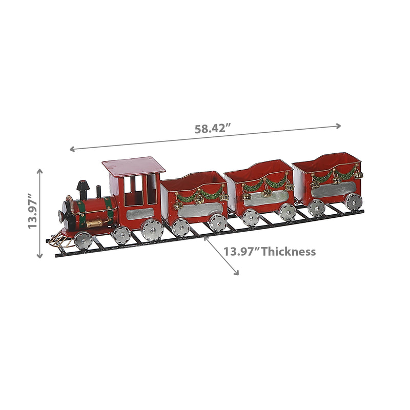 Metal Train Decor