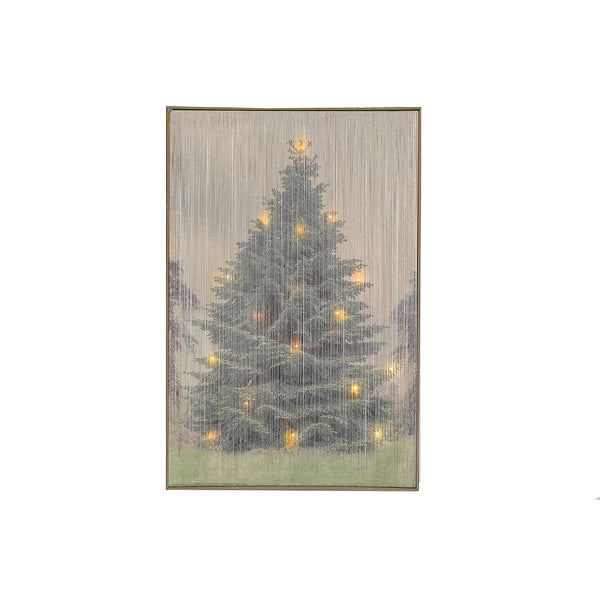 Led Thread Framed Wall Art Christmas Tree