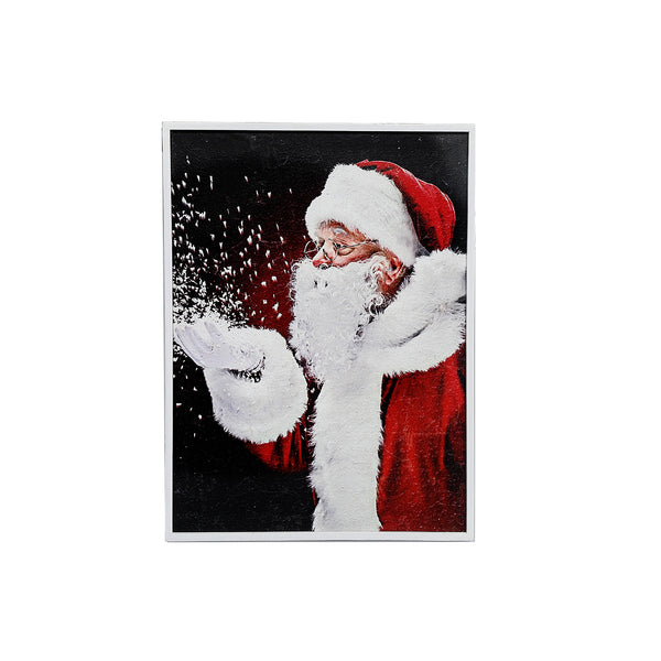 Recycled Paper Framed Wall Art Santa