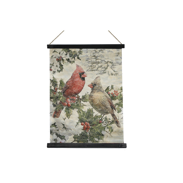 Crinkle Paper Wall Hanger Cardinal