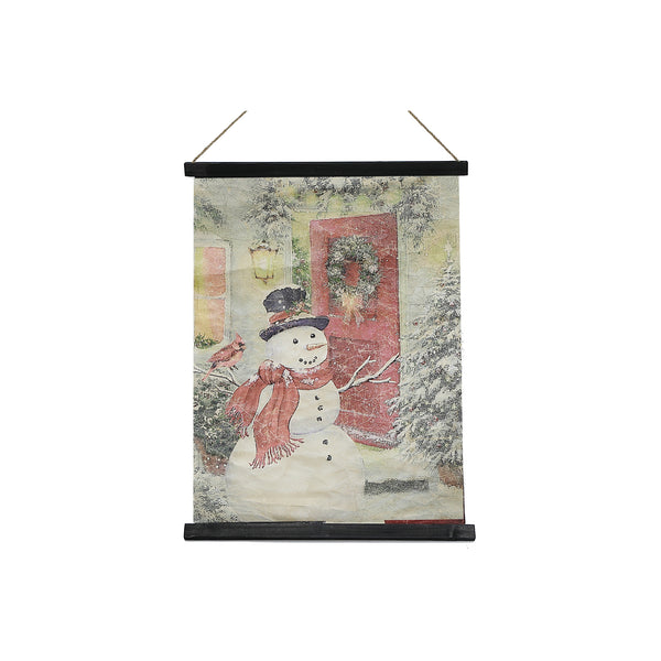 Crinkle Paper Wall Hanger Snowman