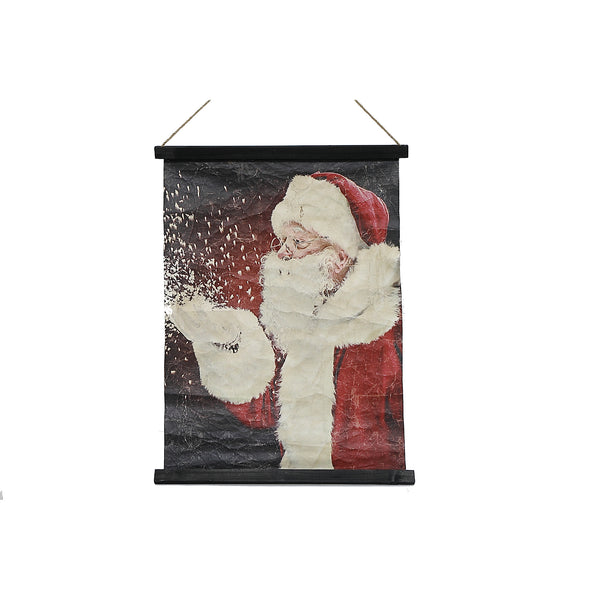 Crinkle Paper Wall Hanger Santa