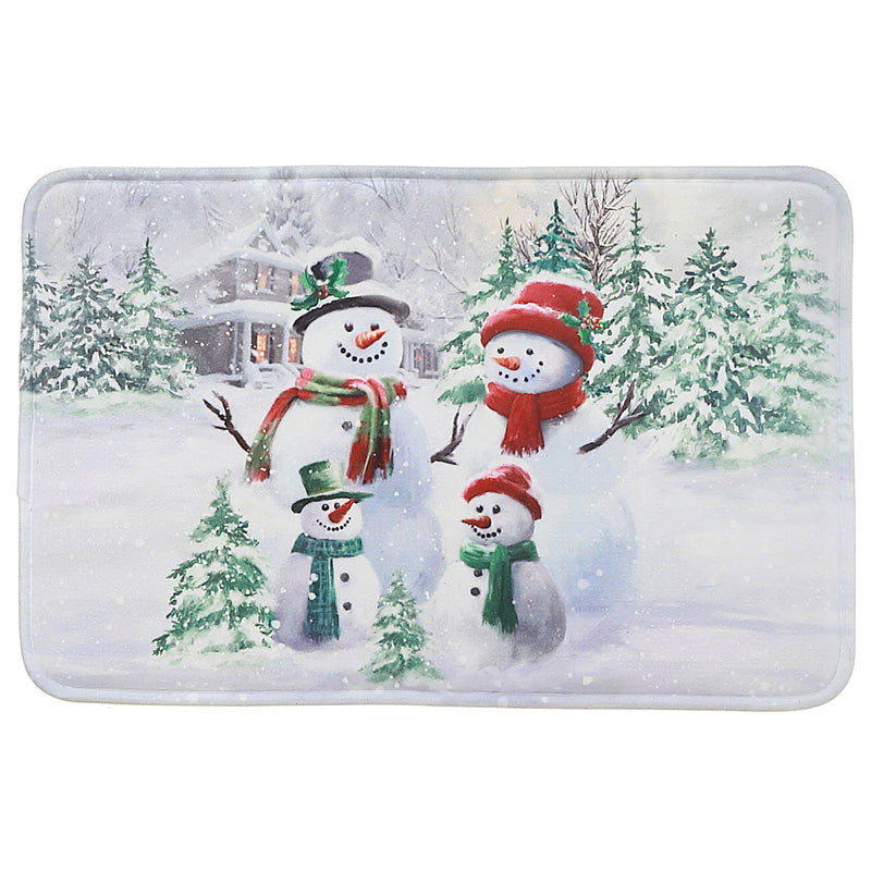 Memory Foam Digital Print Mat Double Snowman