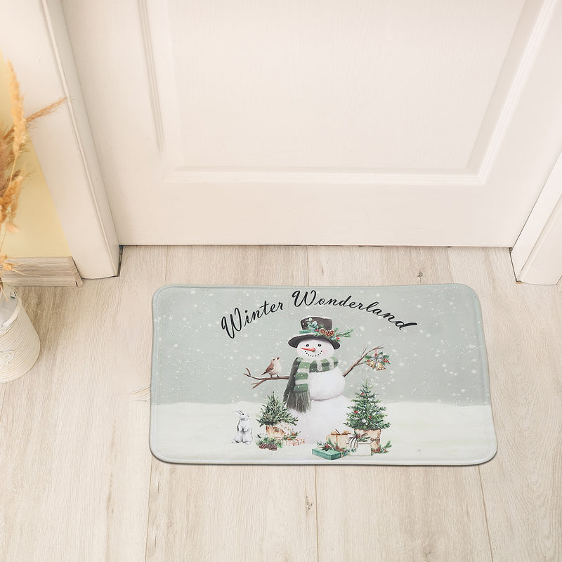 Memory Foam Digital Print Mat Snowman