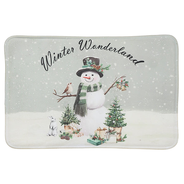 Memory Foam Digital Print Mat Snowman