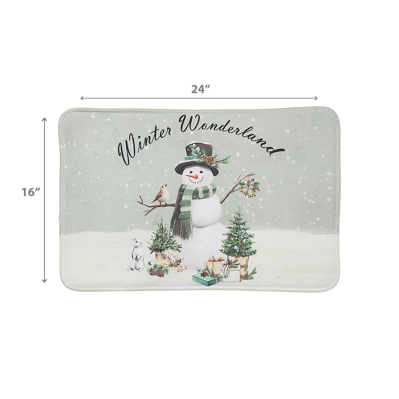 Memory Foam Digital Print Mat Snowman