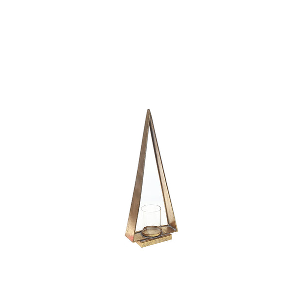 Triangle Metal Candle Holder Small